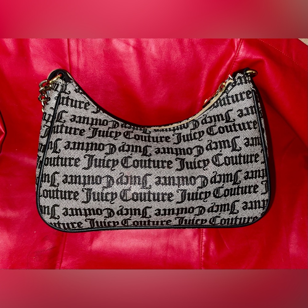 Juicy Couture Black & Gray Shoulder Bag. EUC - Picture 6 of 11
